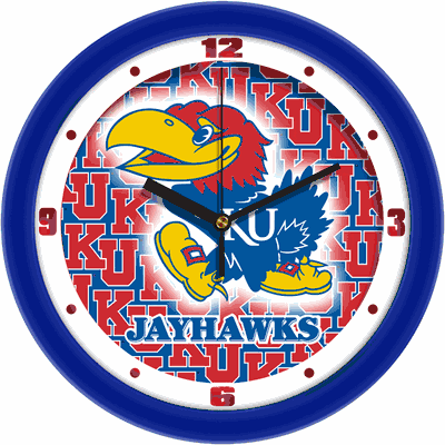 Kansas Jayhawk Dimension Wall Clock