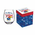 Kansas Jayhawks 17oz Stemless Wine Glass - Boxed Kansas Jayhawks 17oz Stemless Wine Glass - Boxed