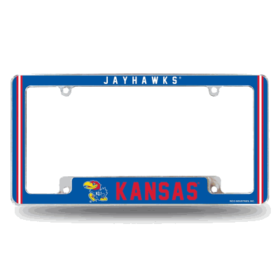 Kansas Jayhawks Classic Chrome Automotive License Plate Frame