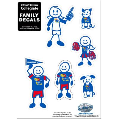 Kansas Jayhawks Family Decal Set - Small