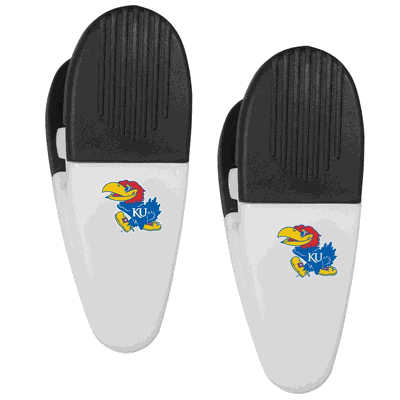 Kansas Jayhawks Mini Chip Clip Magnets, 2 pk