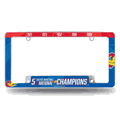 Kansas Jayhawks Multi Champ Chrome Automotive License Plate Frame Kansas Jayhawks Multi Champ Chrome Automotive License Plate Frame