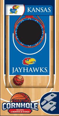 Kansas Jayhawks NCAA Tabletop Cornhole Game