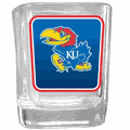 Kansas Jayhawks Square Glass Shot Glass Kansas Jayhawks Square Glass Shot Glass