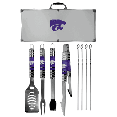 Kansas St. Wildcats 8 pc Tailgater BBQ Set