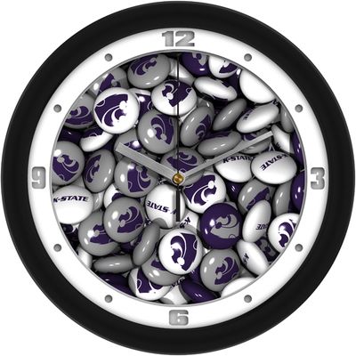 Kansas State Wildcats Candy Wall Clock