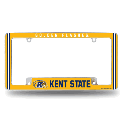 Kent State Golden Flashes Classic Chrome Auto License Plate Frame