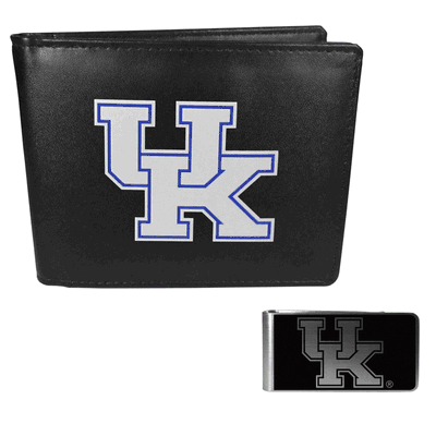 Kentucky Wildcats Bi-fold Wallet & Black Money Clip