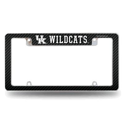 Kentucky Wildcats Black Chrome Automotive License Plate Frame