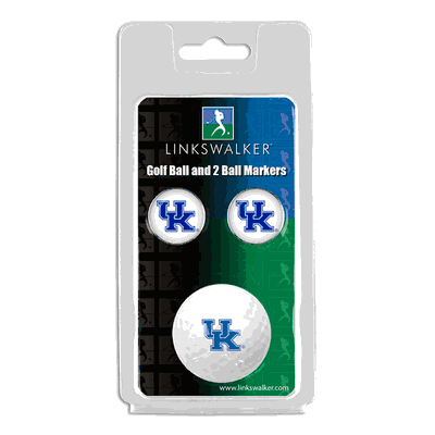 Kentucky Wildcats Golf Ball And Team Ball Markers Gift Pack