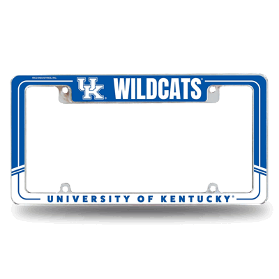 Kentucky Wildcats Two-Tone Chrome Automotive License Plate Frame