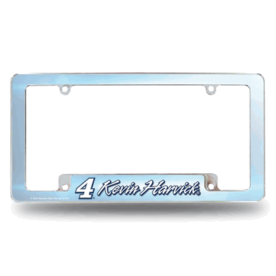 Kevin Harvick #4 12" x 6" Chrome Automotive License Plate Frame