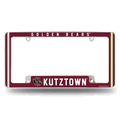 Kutztown Golden Bears 12" x 6" Chrome Automotive License Plate Frame Kutztown Golden Bears 12" x 6" Chrome Automotive License Plate Frame