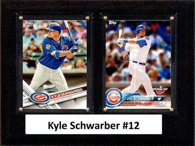 Kyle Schwarber Two Card Plaque - 6"x8"