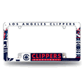 LA Clippers Primary 12" x 6" Chrome Automotive License Plate Frame