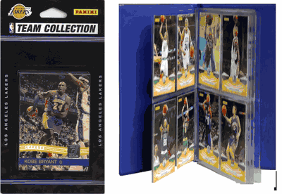 LA Lakers 2010-11 Donruss Trading Card Team Set Plus Storage Album