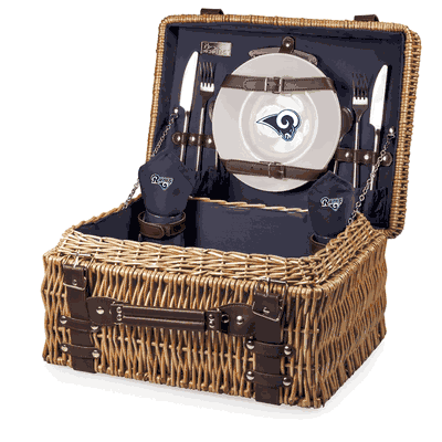 LA Rams Picnic Basket - Navy