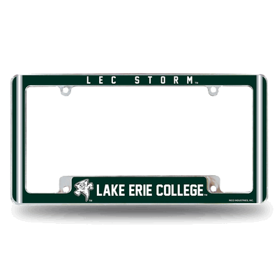 Lake Erie Storm Standard Chrome Automotive License Plate Frame