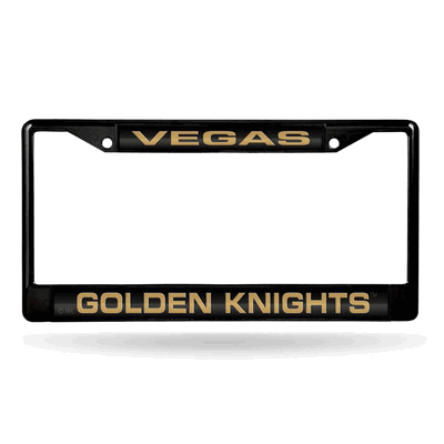 Las Vegas Golden Knights Laser Black Chrome Frame