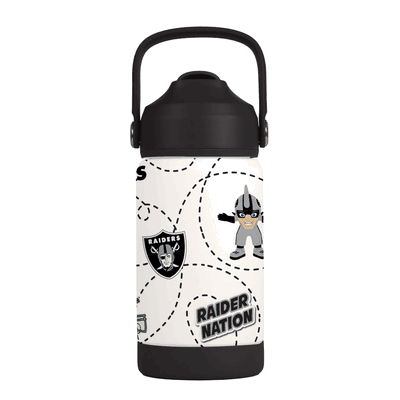 Las Vegas Raiders Kids 12oz Stainless Steel Mascot Bottle