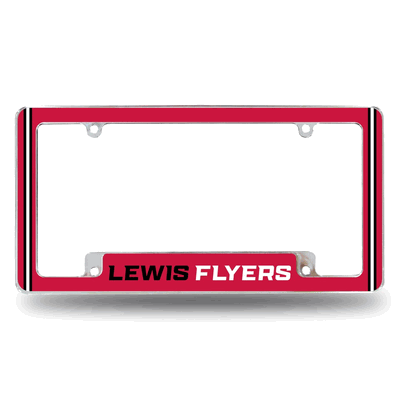 Lewis University Flyers Chrome Automotive License Plate Frame