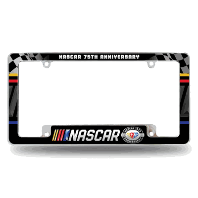 Logo 75th Anniversary 12" x 6" Chrome Automotive License Plate Frame