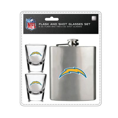 Los Angeles Chargers Flask and Shot Glass Set