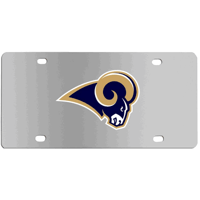 Los Angeles Rams Steel License Plate Wall Plaque