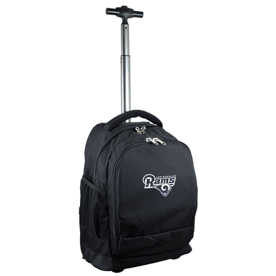 Los Angeles Rams Wheeled Premium Backpack - Black