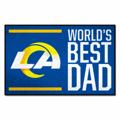 Los Angeles Rams World's Best Dad Starter Mat Accent Rug - 19in. x 30in.
