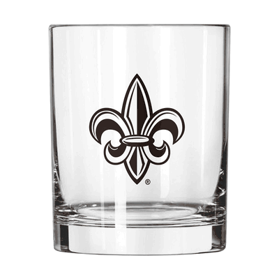 Louisiana Lafayette 14oz Gameday Rocks Glass