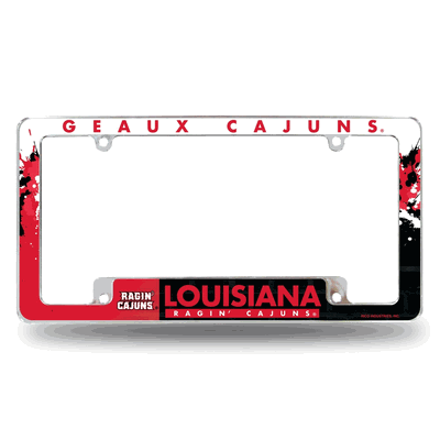 Louisiana-Lafayette Ragin Cajuns Primary Chrome License Plate Frame