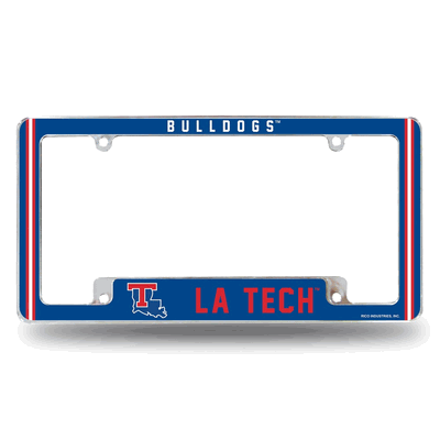 Louisiana Tech Bulldogs Classic Chrome Automotive License Plate Frame