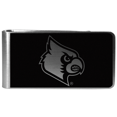 Louisville Cardinals Black and Steel Money Clip