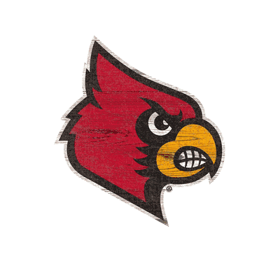 Louisville Distressed Logo Cutout Sign