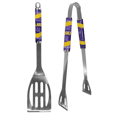 LSU Tigers 2 pc Steel BBQ Tool Set