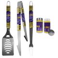 LSU Tigers 3 Piece Tailgate BBQ Set with Salt and Pepper Shakers