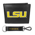 LSU Tigers Bi-fold Wallet & Strap Key Chain