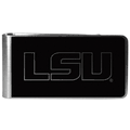 LSU Tigers Black and Steel Money Clip