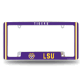 LSU Tigers Classic 12" x 6" Chrome Automotive License Plate Frame LSU Tigers Classic 12" x 6" Chrome Automotive License Plate Frame