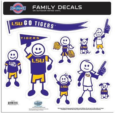 LSU Tigers Family Decal Set Large