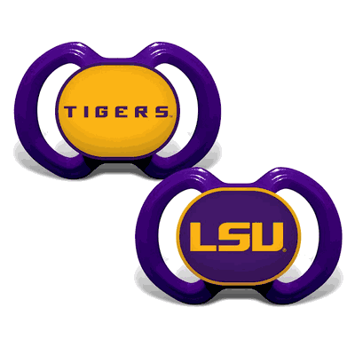LSU Tigers NCAA Pacifier 2-Pack