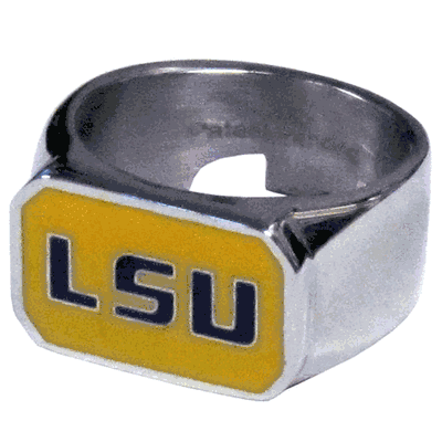LSU Tigers Steel Ring Size 12