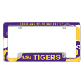LSU Tigers Wave 12" x 6" Chrome Automotive License Plate Frame LSU Tigers Wave 12" x 6" Chrome Automotive License Plate Frame