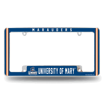 Mary�Marauders 12" x 6" Chrome Automotive License Plate Frame