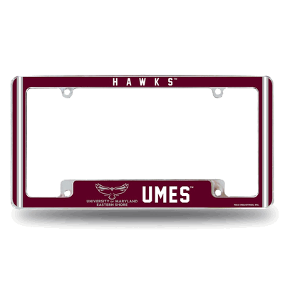 Maryland-Eastern Shore�Hawks Chrome Automotive License Plate Frame