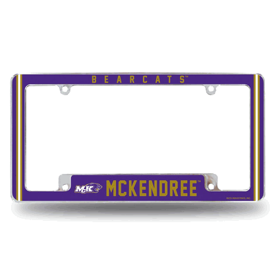 McKendree�Bearcats 12" x 6" Chrome Automotive License Plate Frame