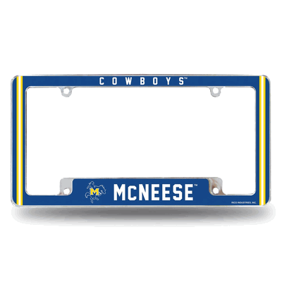 McNeese State�Cowboys 12" x 6" Chrome Automotive License Plate Frame