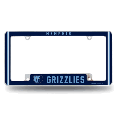 Memphis Grizzlies 12"x 6" Chrome Automotive License Plate Frame