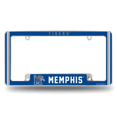 Memphis Tigers Classic 12" x 6" Chrome Automotive License Plate Frame